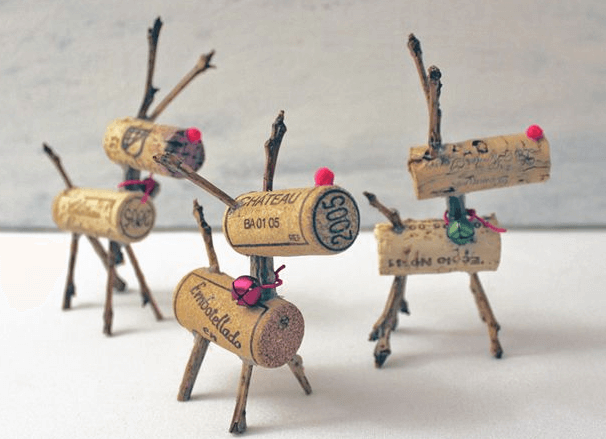  DIY Wine Cork Reindeer for a Cute Christmas Craft